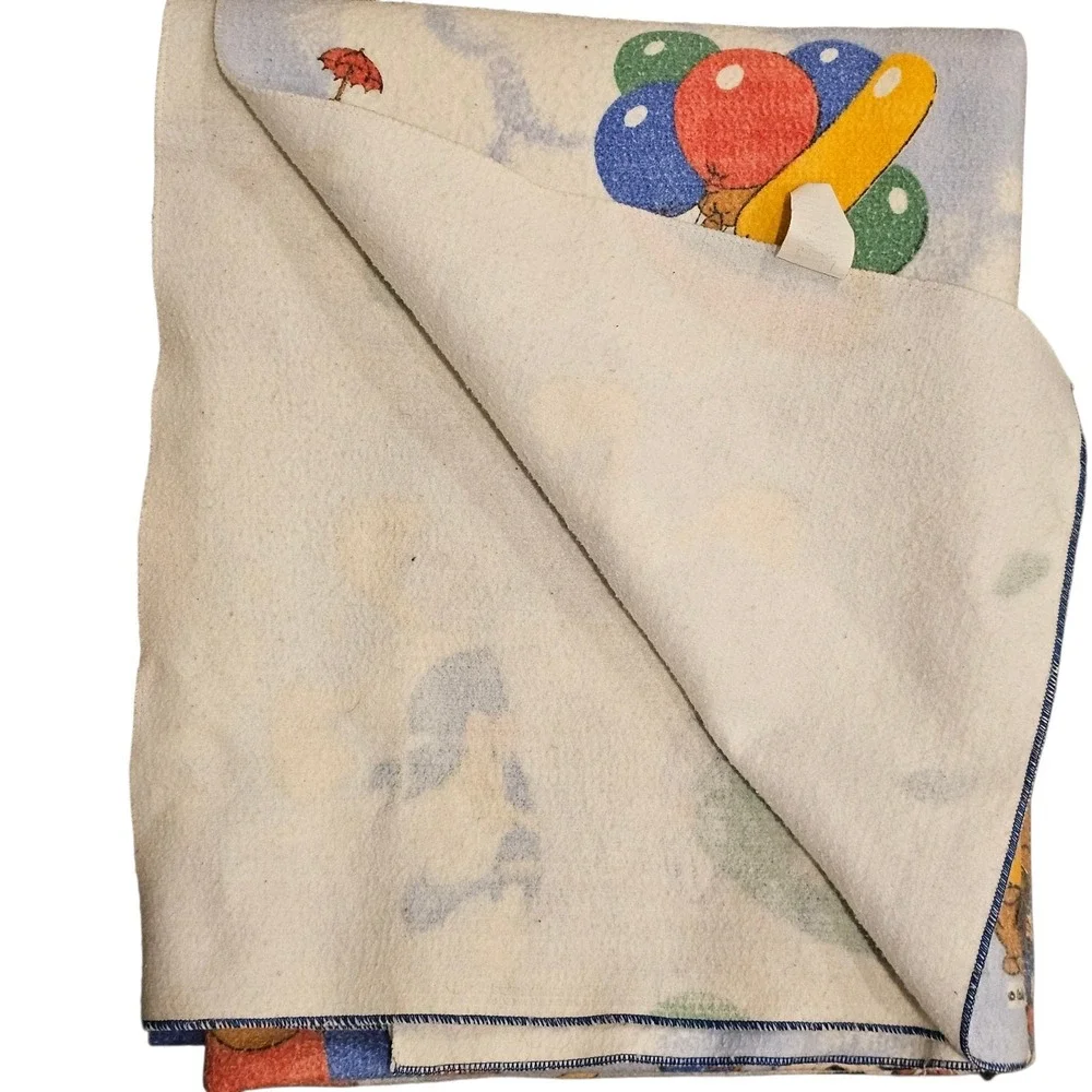 Vtg Walt Disney Company Mickey & Minnie - Goofy  - Dumbo Blanket Chatham U.S.A